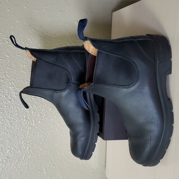 Blundstone Shoes - Blundstone Womens US Size 7 Black Leather Boots No Insole Chunky Y2K